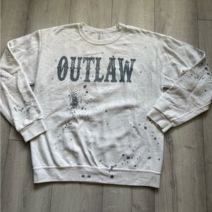 Boutique unisex “Outlaw” western sweatshirt. Size Medium